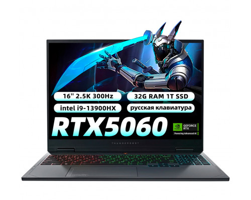 Игровой ноутбук Thunderobot RS16, Core i9-13900HX, RTX 5060, 32ГБ/1ТБ, 16" 2.5K IPS 300Hz, Windows 11, RU клавиатура