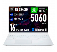 Игровой ноутбук Firebat 16 Pro, Ryzen 9 8940HX, RTX 5060, 32ГБ/1ТБ, 16" IPS 2.5K 240Hz, Windows 11