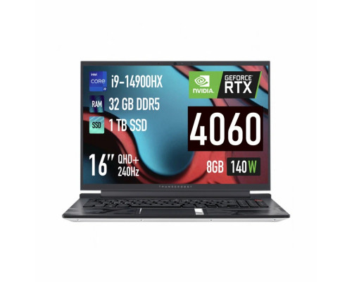 Игровой ноутбук Thunderobot ZERO 2024 Intel Core i9-14900HX RTX 4060 32G/1T 2,5 К 240 Гц русская клавиатура